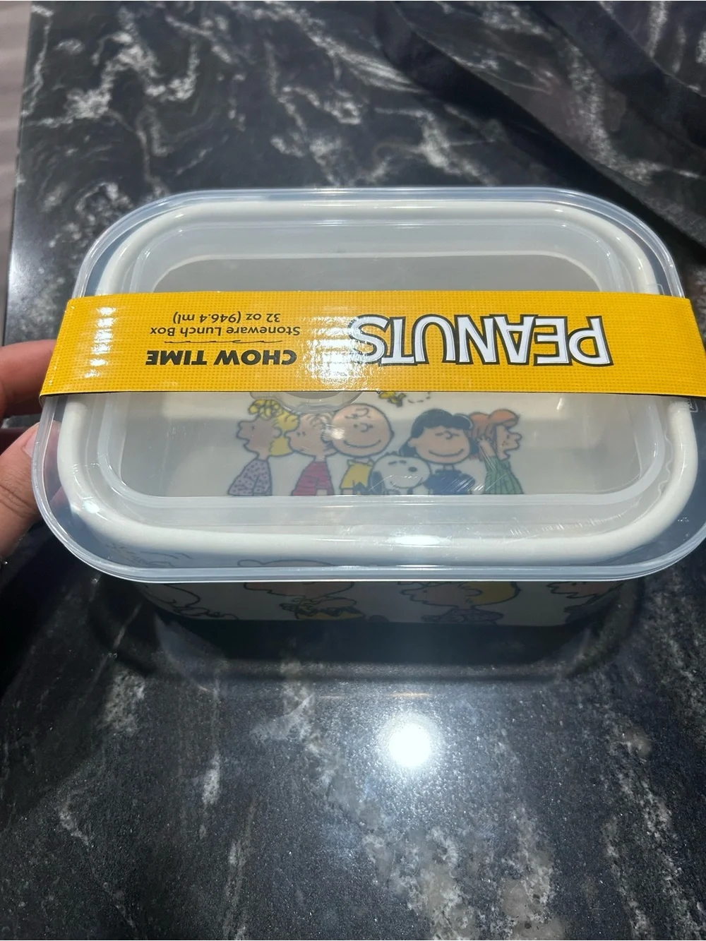 Peanuts Snoopy Kids Snack Container - White & Yellow
